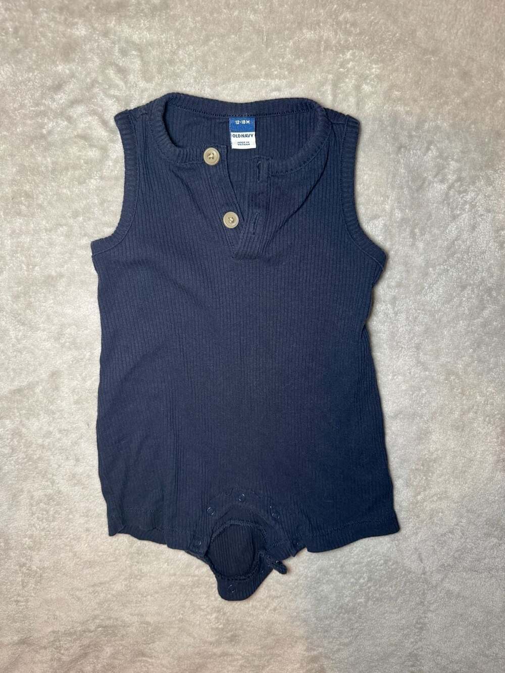Old Navy 12/18 month baby boy navy blue ribbed